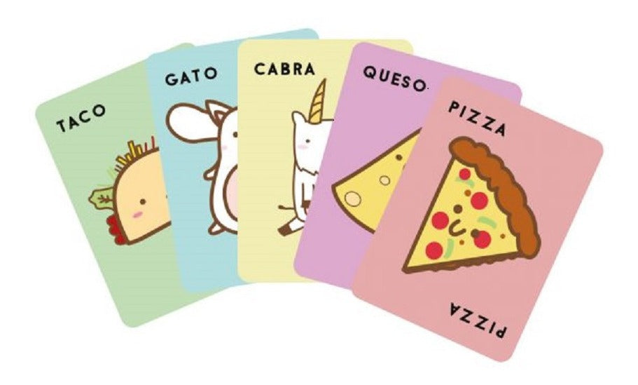 Taco, Gato, Cabra, Queso, Pizza En Español, Blue Orange