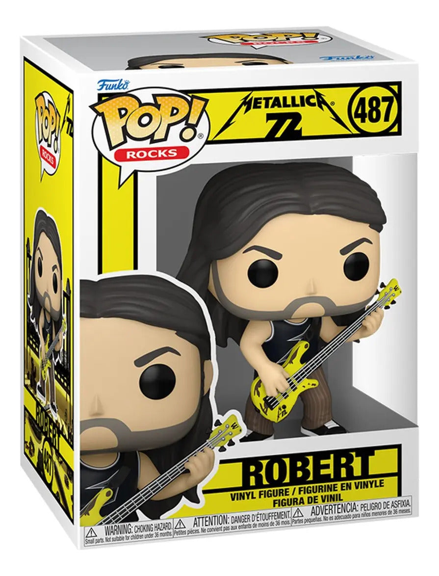 Kit Funko Pop Rock Metallica 72 Seasons : 1 Lars + 1 Kirk + 1 James + 1 Robert