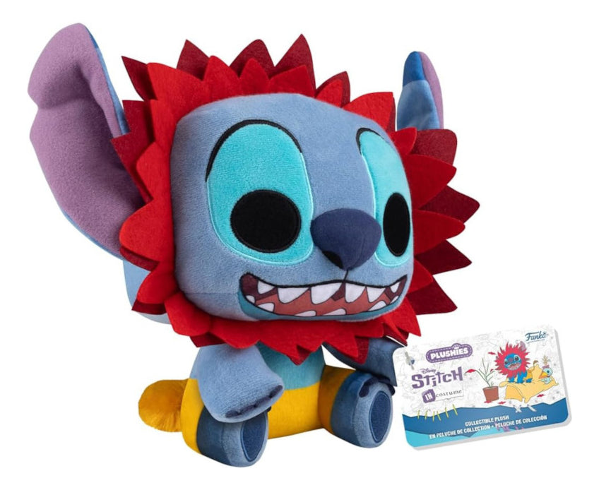 Peluches Funko Stitch Disfraz Sebastian, Simba, Gato 3 Pzs