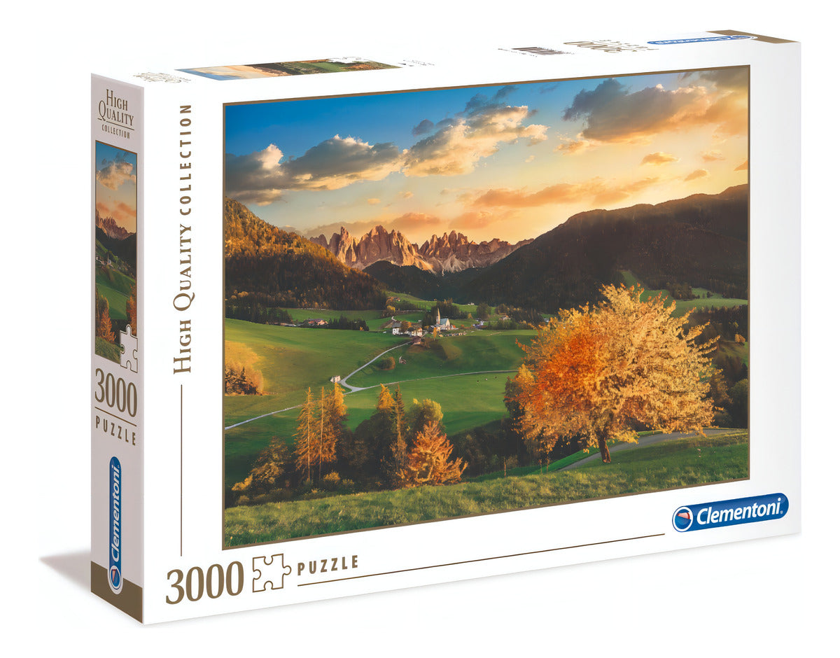 Atardecer Alpes Francia Rompecabezas 3000 Pz Clementoni