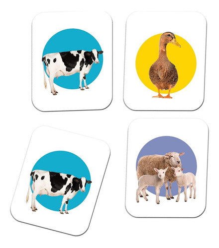 Juego De Memoria ¡ Animales ! Edicion De Viaje Clementoni