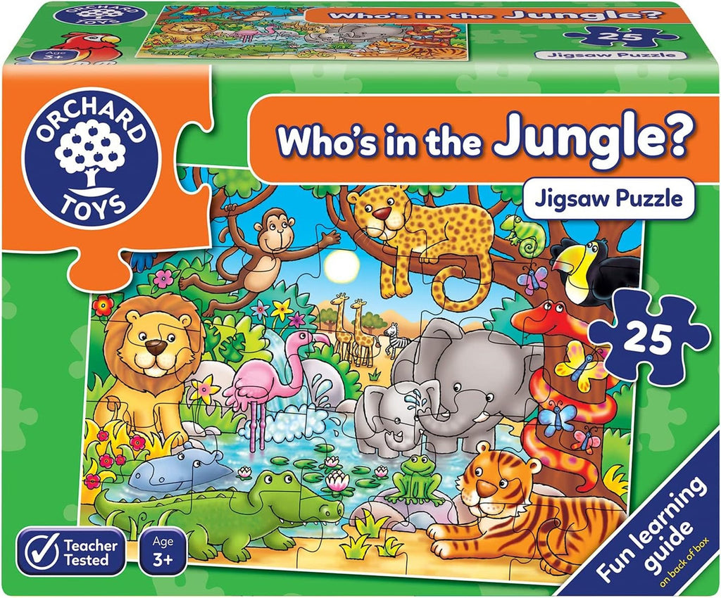 Rompecabezas Animales Who's In The Jungle Orchard Toys 25 Pz