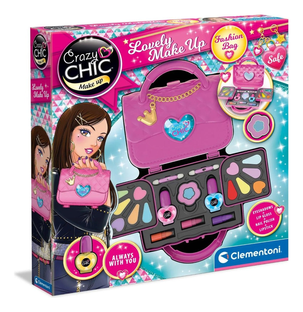 Clementoni Crazy Chic Bag Girls With Washable Cosmetic Set