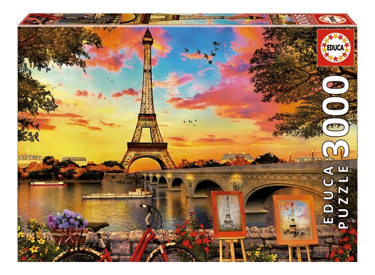 Rompecabezas Educa Borras Puesta De Sol En París 17675 De 3000 Piezas