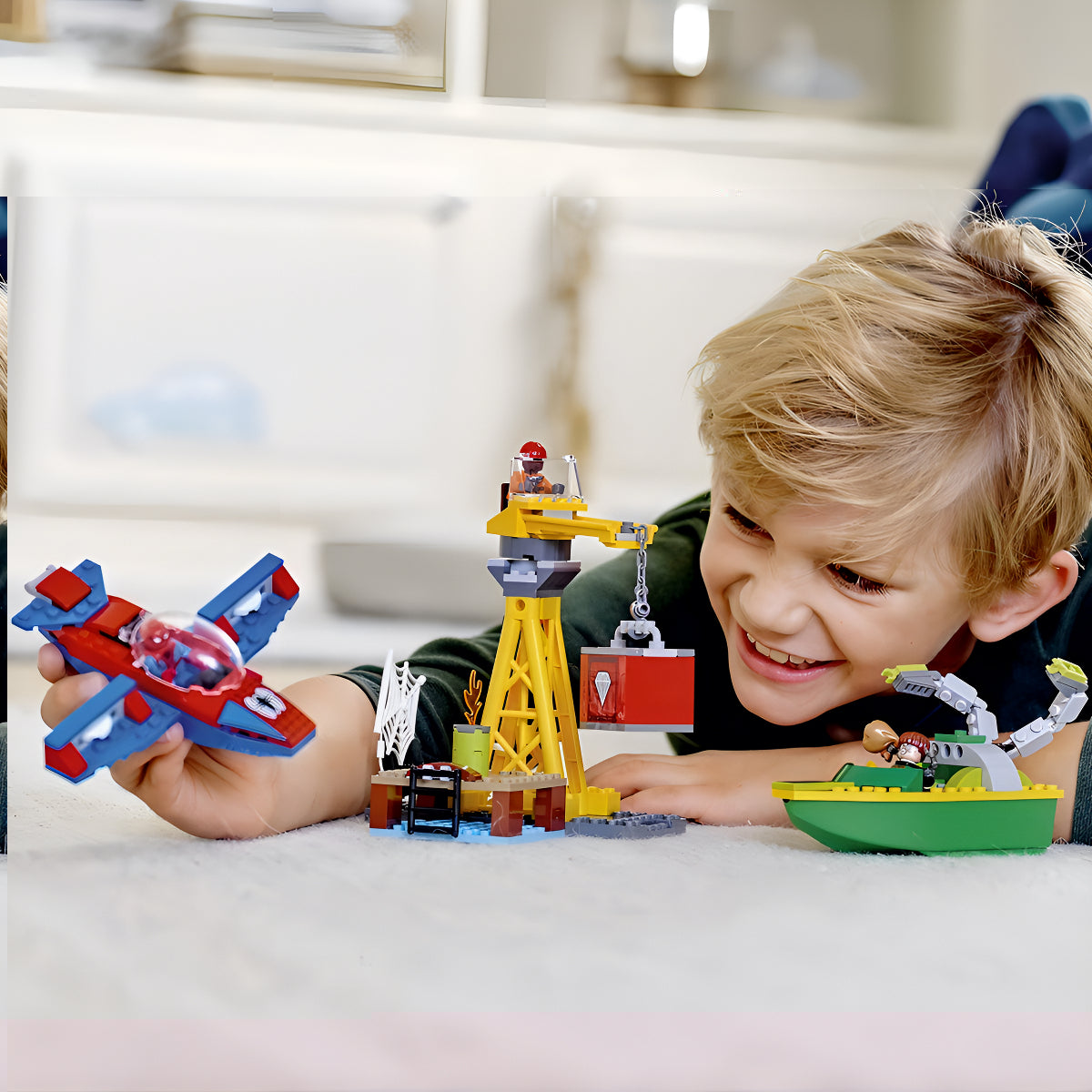 Lego Spiderman Super Héroe Marvel Docock Diamond Heist 76134