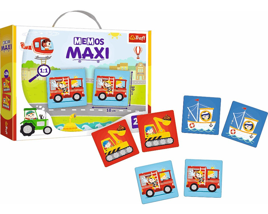 Memos Maxi Transportes Juego De Memoria Trefl