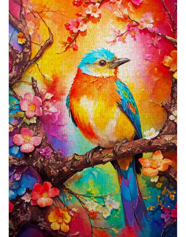 Rompecabezas Enjoy Puzzle 1000 Piezas Pajarito Colores Cartón 2147