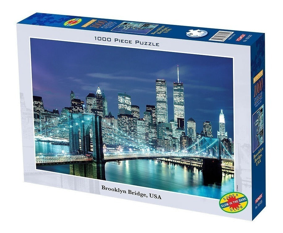 Puzzle Tomax Jigsaw Puente Brooklyn Iluminado X 1000 Piezas