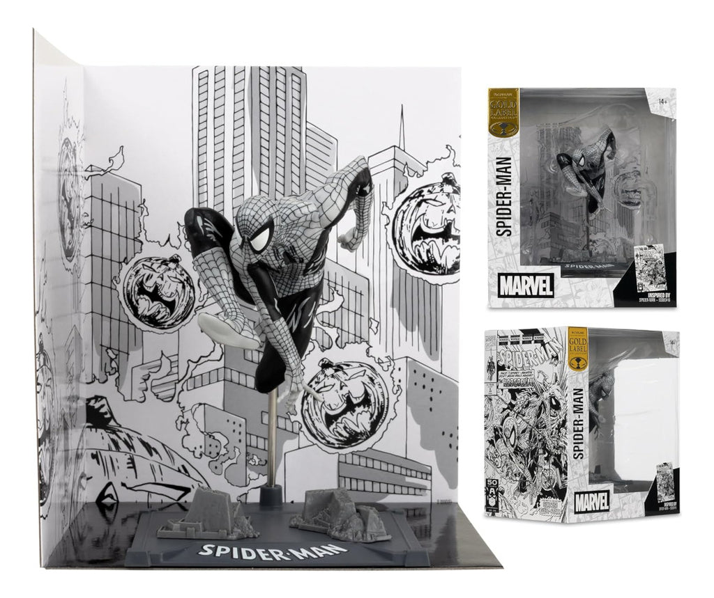Figura Mcfarlane Collection: Spiderman Line Art Gold Label