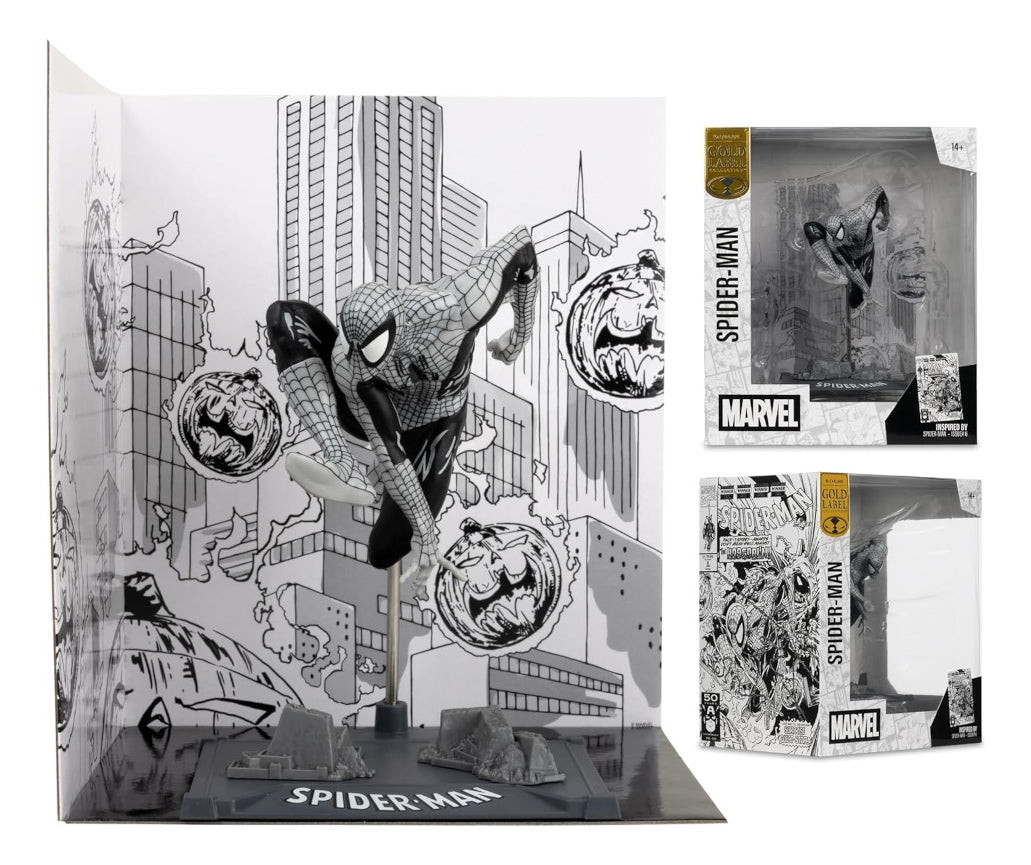 Figura Mcfarlane Collection: Spiderman Line Art Gold Label