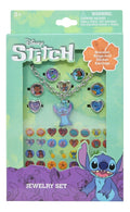 Set De Joyería Para Niña Brazalete Anillos Aretes Stitch