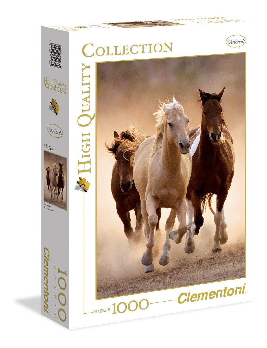 Manada De Caballos A Galope Rompecabezas 1000 Pz Clementoni