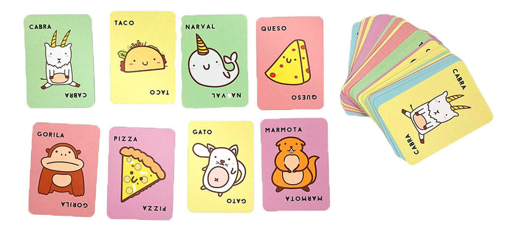 Taco, Gato, Cabra, Queso, Pizza En Español, Blue Orange
