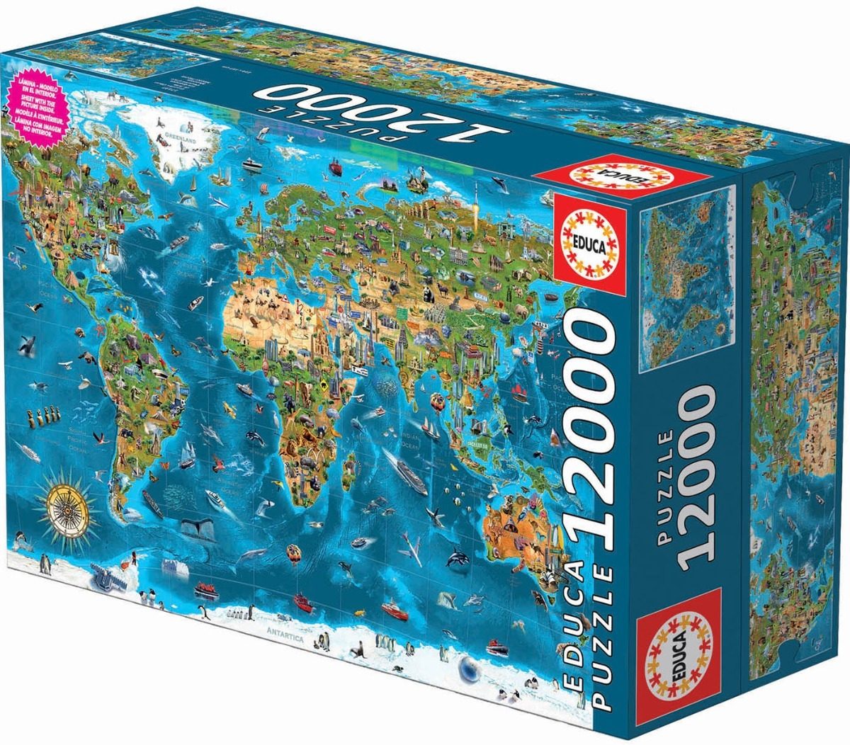 19057 Maravillas Del Mundo Rompecabezas 12000 Piezas Educa