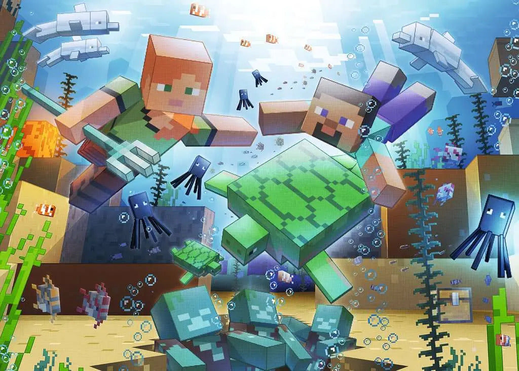 Rompecabezas Minecraft Mosaic Ravensburger 1000 piezas