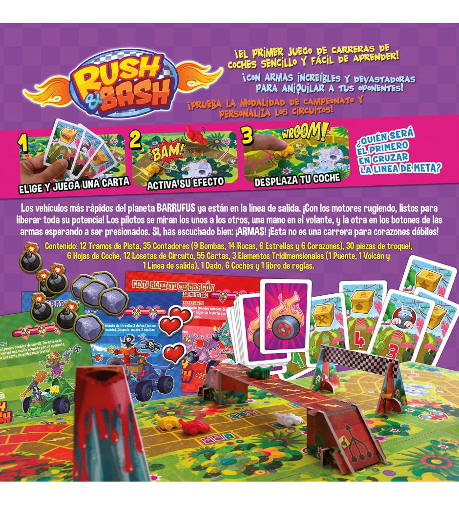 Juego De Carreras Rush & Bash Sd Games 2-6 Jugadores Edición Español