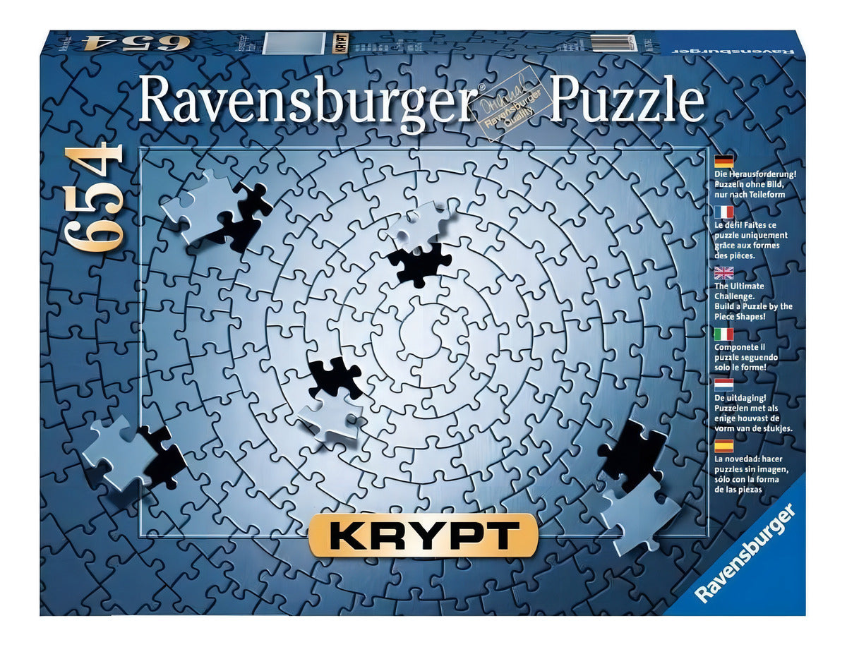 Rompecabezas Ravensburger Krypt Todo Plateado 654 Piezas