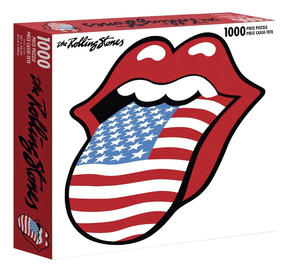 Rompecabezas 1000 Piezas Rolling Stones Bandera Usa Road Crates Rock