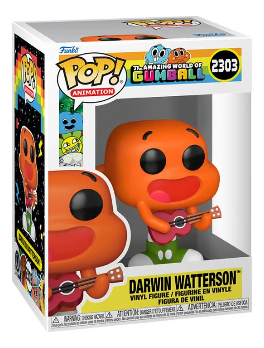 Funko Pop Animation Figura 2303 El Increible Mundo De Gumball Darwin Watterson +3 Años