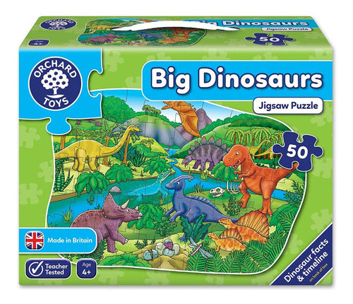 Rompecabezas Dinosaurios Orchard Toys 50 Piezas Infatil 4+ Años
