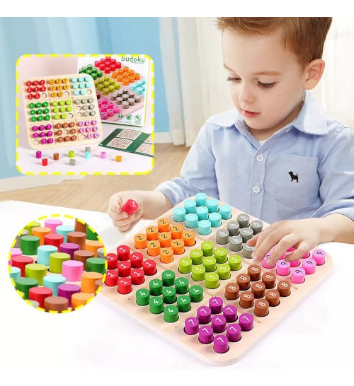 Tablero Sudoku Multicolor Desarrollo Mental 50 Ejercicios
