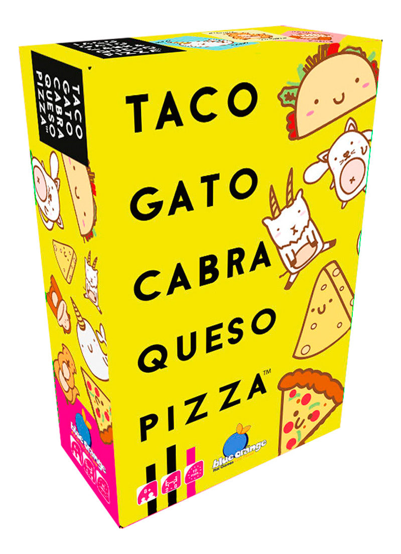 Taco, Gato, Cabra, Queso, Pizza En Español, Blue Orange