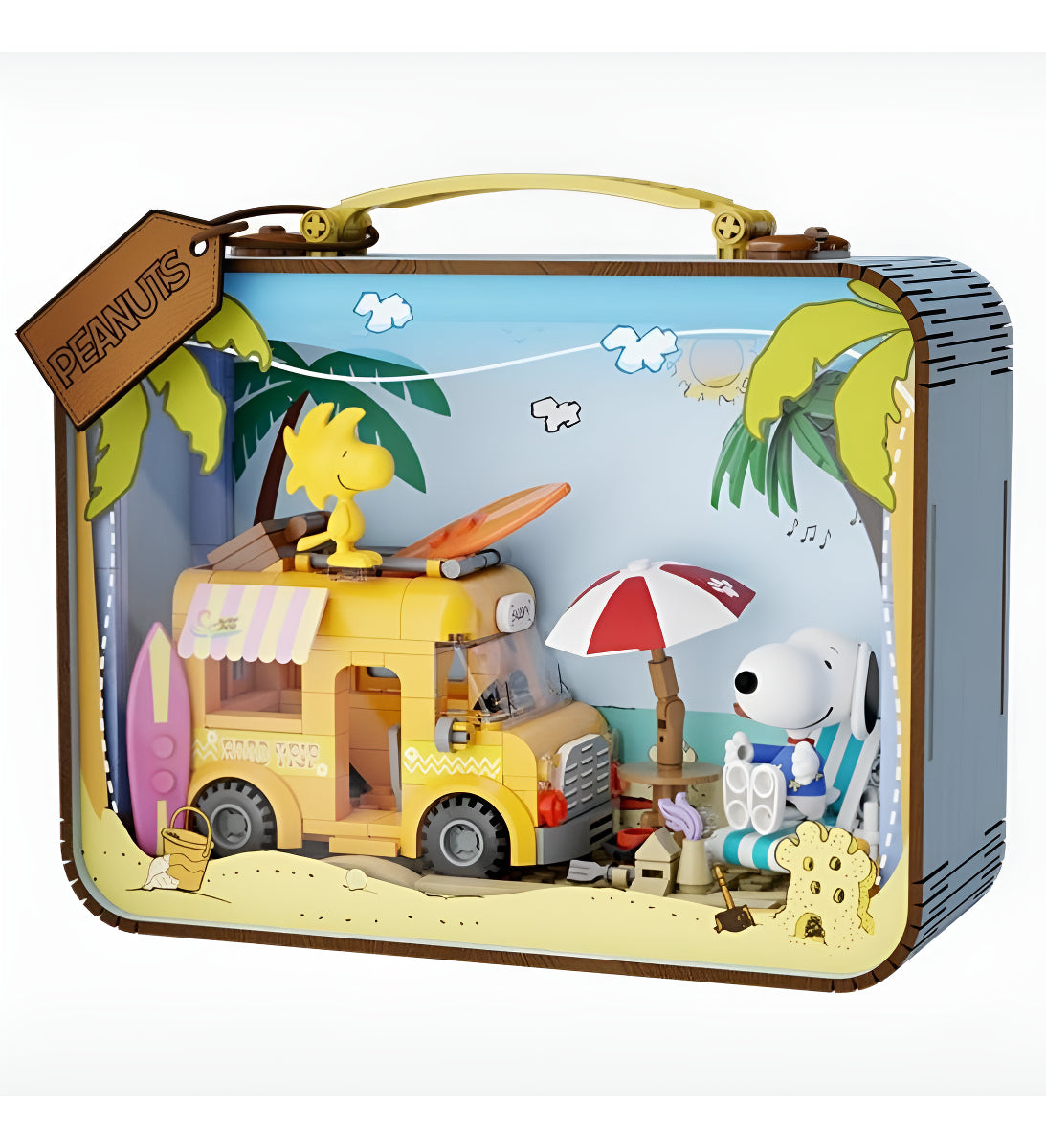 Juego De Construcción Pantasy Snoopy's Maleta De Viaje