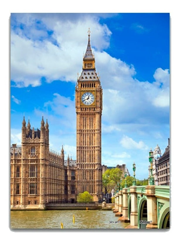 Lago Como Y Big Ben Mini Rompecabezas 150 Piezas Pintoo