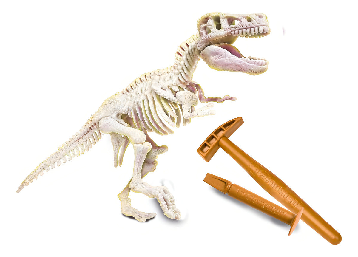 Juego De Arqueologia Figura T-rex Excava Clementoni Dinosaur Cantidad De Piezas 9