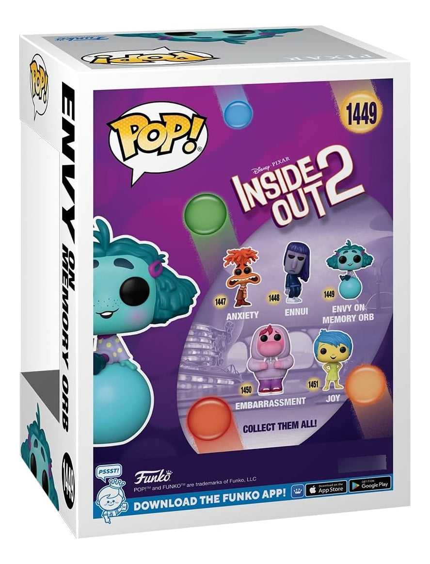 Intensamente Envidia Funko Pop Envy Disney Pixar Con Globo