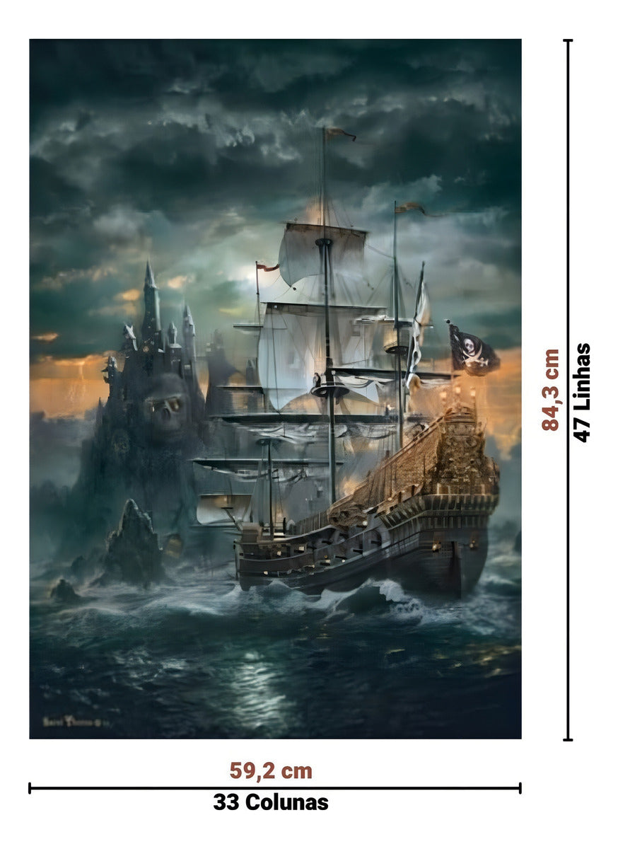Rompecabezas Clementoni High Quality Collection The Pirate Ship 31682 De 1500 Piezas