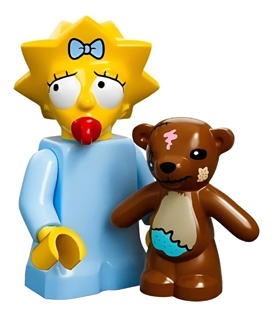 Maggie Simpson Con Bobo Minifigura Lego Simpsons Serie 1