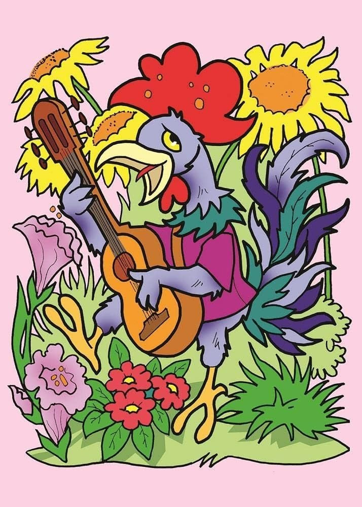 Art Kids Animales Músicos 2 X 12 Pzs Rompecabezas Art Puzzle