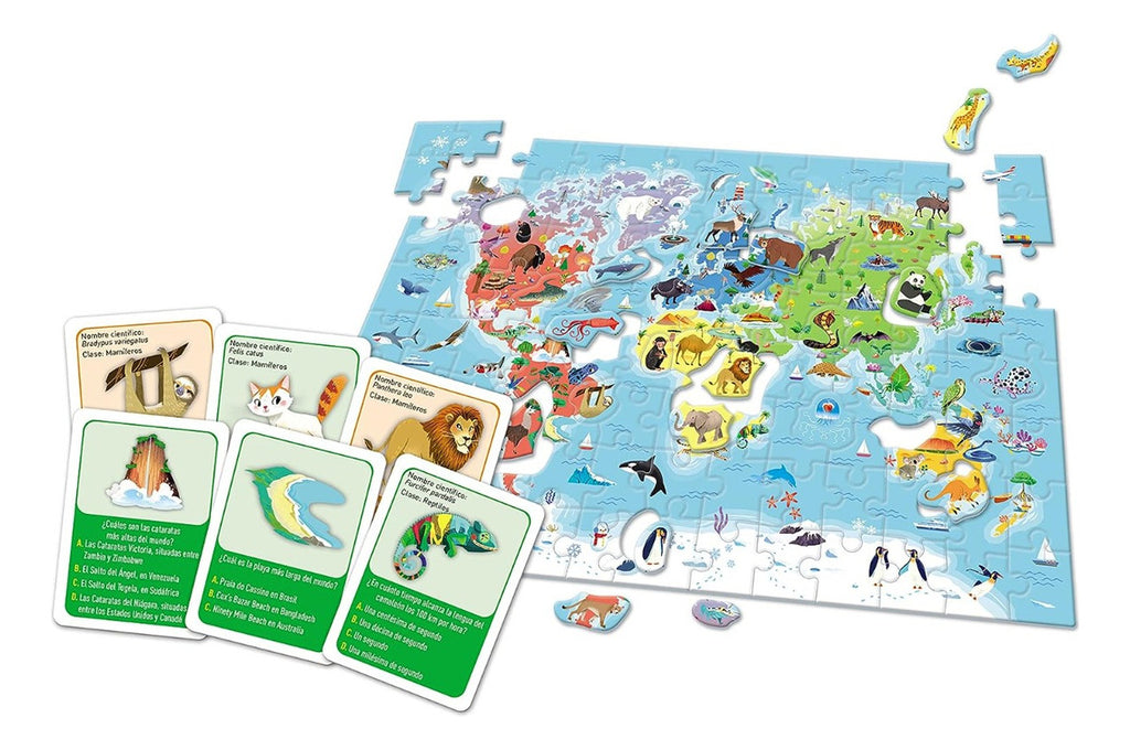 Descubramos El Mundo Juego Educativo 124pz Clementoni 55446