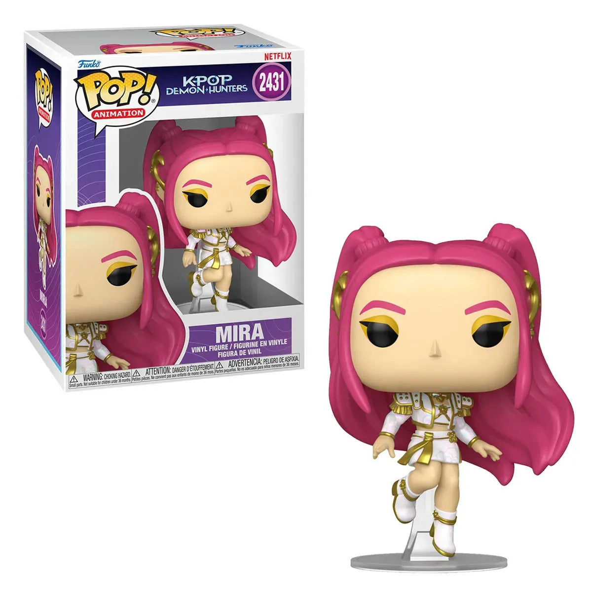 Funko Pop Animation: K Pop Demon Hunters - Mira atuendo blanco