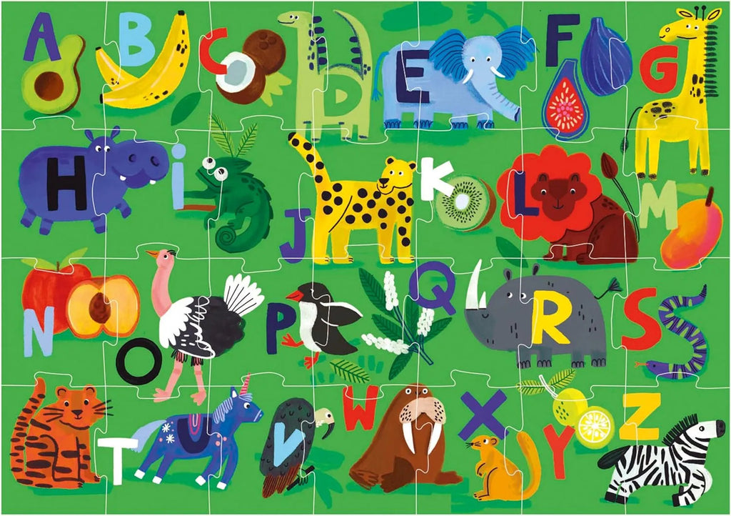 Rompecabezas Educa Maxi 28 Piezas Abecedario Inglés Animales
