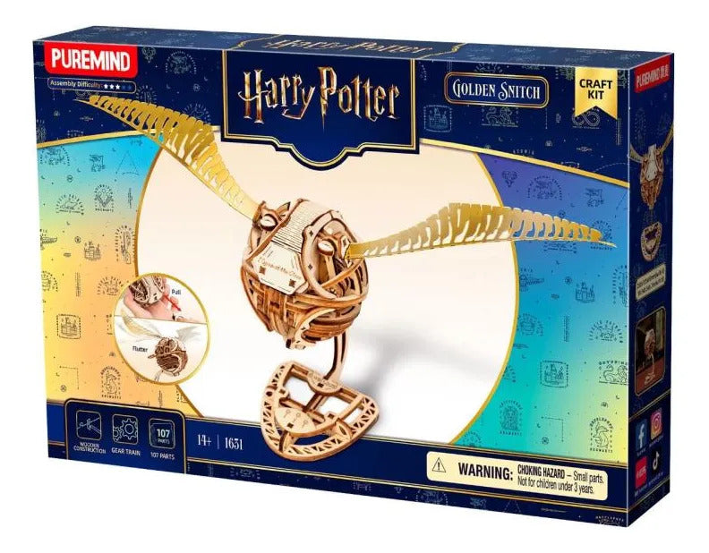Puremind Rompecabezas 3d De La Snitch Dorada De Harry Potter