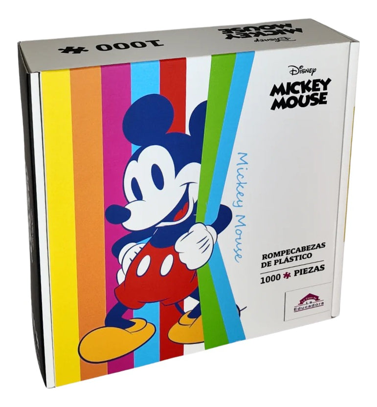 Rompecabezas Mickey De Colores 1000 Piezas De Plástico