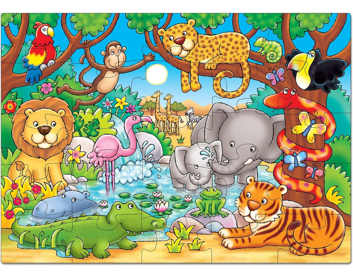 Rompecabezas Animales Who's In The Jungle Orchard Toys 25 Pz
