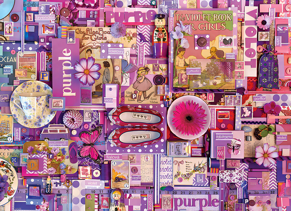 Rompecabezas Morado 1000 Pz Cobble Hill Rainbow Project