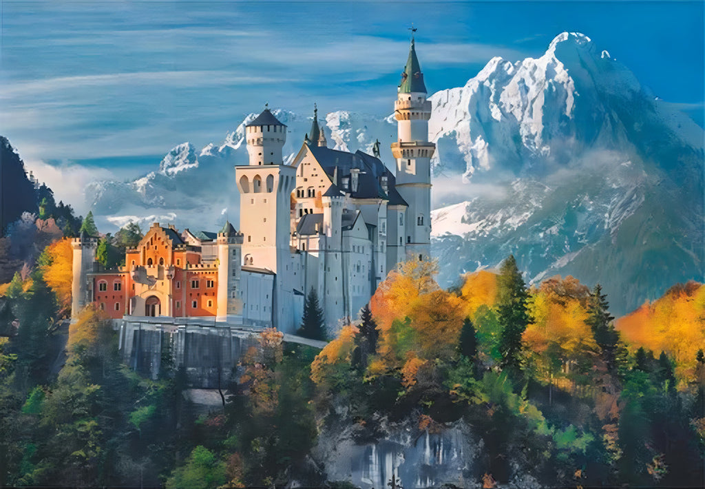 Rompecabezas Castillo Alpes Neuschwanstein 500 Pz Clementoni