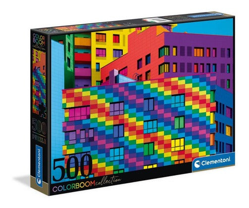 Color Boom Arquitectura Rompecabezas 500pz Clementoni Square