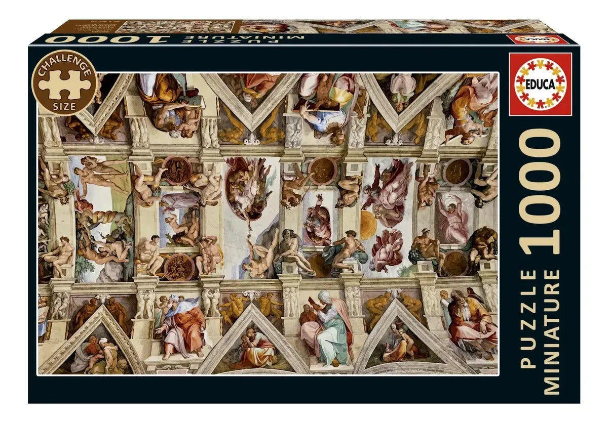 Rompecabezas Puzzle Miniature Capilla Sixtina 1000 Pcs Educa