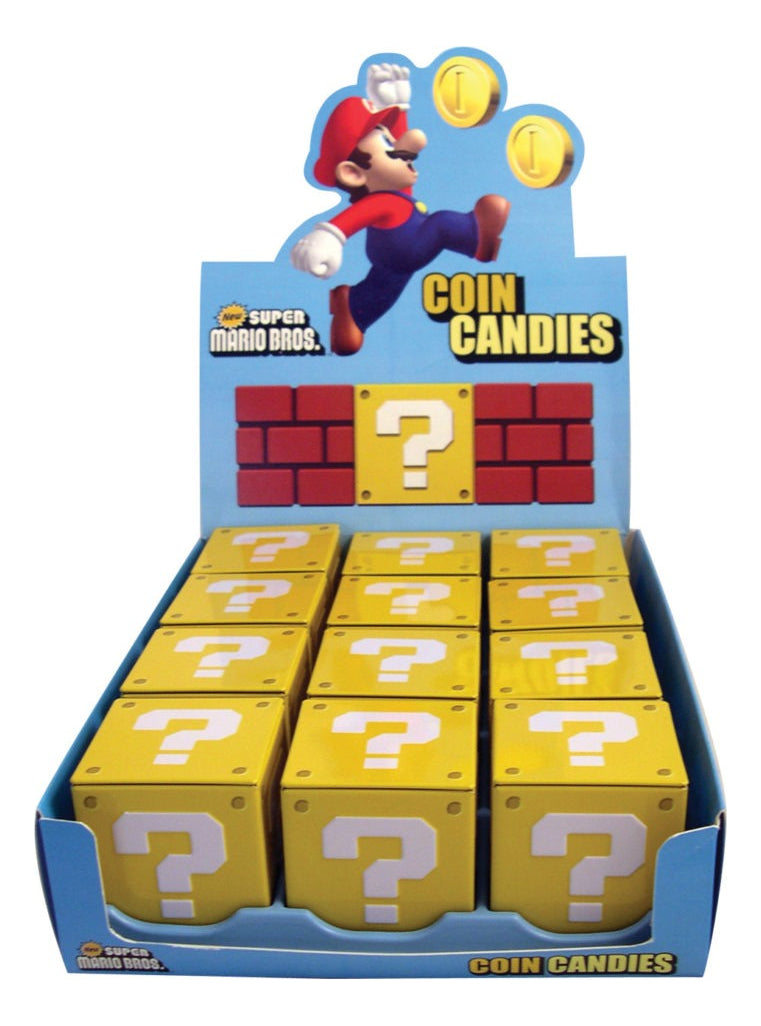 Dulces Nintendo Super Mario Star Tin Caja Con 12 Piezas