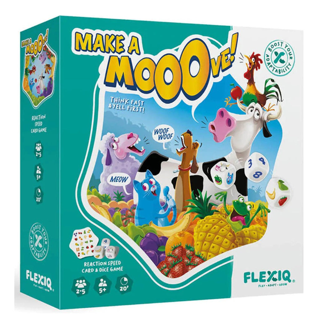 Juego De Mesa Flexiq Make A Mooove! Concentración Y Velocidad 2-5 Jugadores