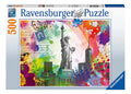 Rompecabezas Postal De Nueva York De Ravensburger De 500 Piezas