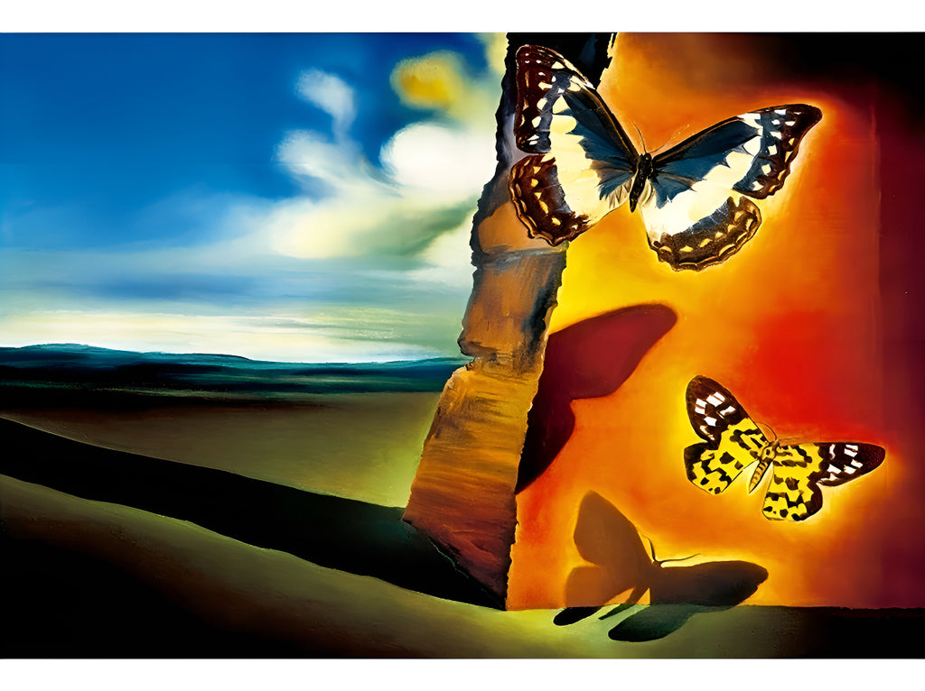 Rompecabezas Ricordi Dali Paisaje Con Mariposas 1000 Piezas Arte