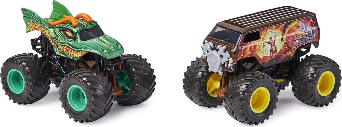 Monster Jam 2021 Cambio Dirty To Clean Dragon Vs Thunder Bus