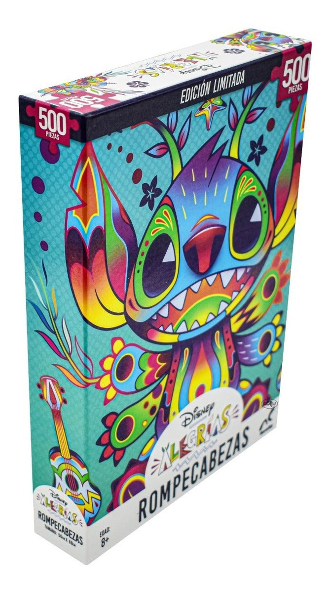 Stitch Disney Alegrías Rompecabezas 500 Piezas | Puzzle Original Coleccionable Ideal Para Niños Y Adultos