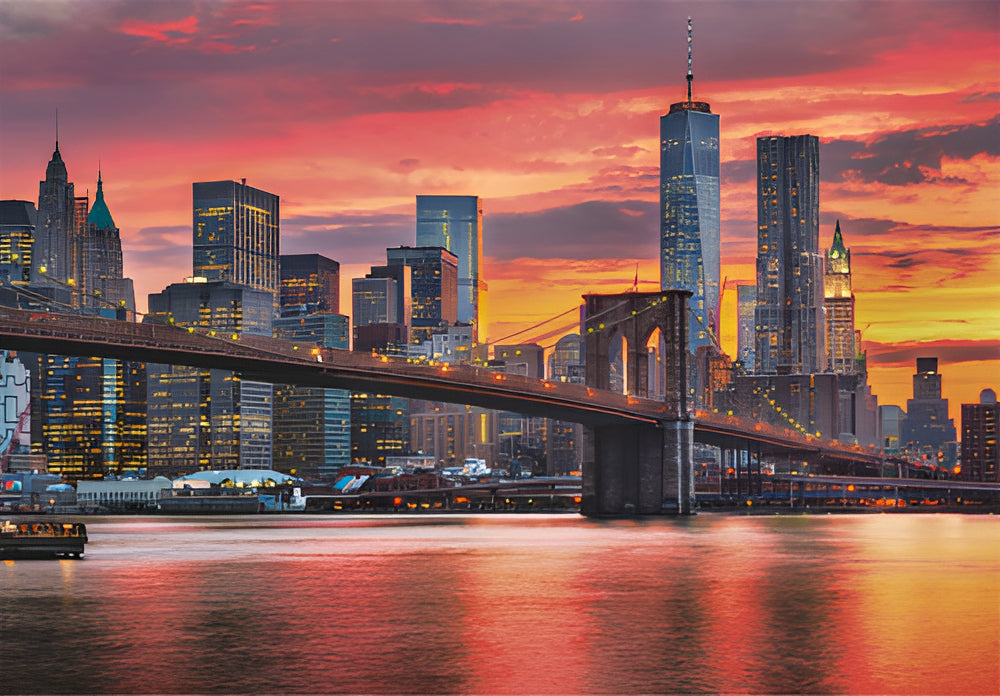 Rompecabezas Marca Clementoni , Modelo Nueva York East River